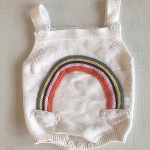 Knit Rainbow Romper 18 month- 2T